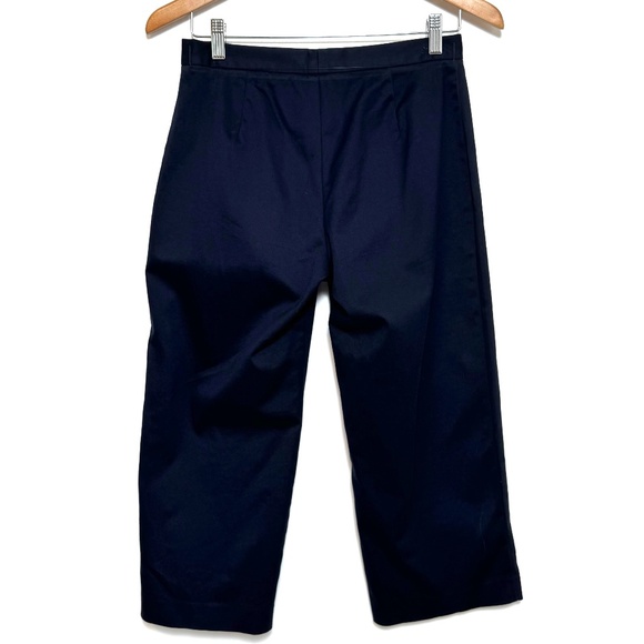 CLUB MONACO Navy Capris Women's Size 6, Cotton-blend Nautical Coastal Work - Picture 2 of 9